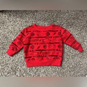 Jumping Beans Disney Cars Baby Size 12M Lightning McQueen Graphic Sweatshirt